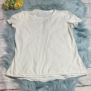 Lululemon Into The Sun White Short Sleeve Tee sz 6